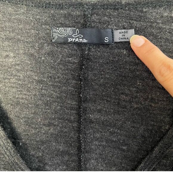 Prana Nadia Wool Blend Faux Wrap Dress S - Picture 4 of 7